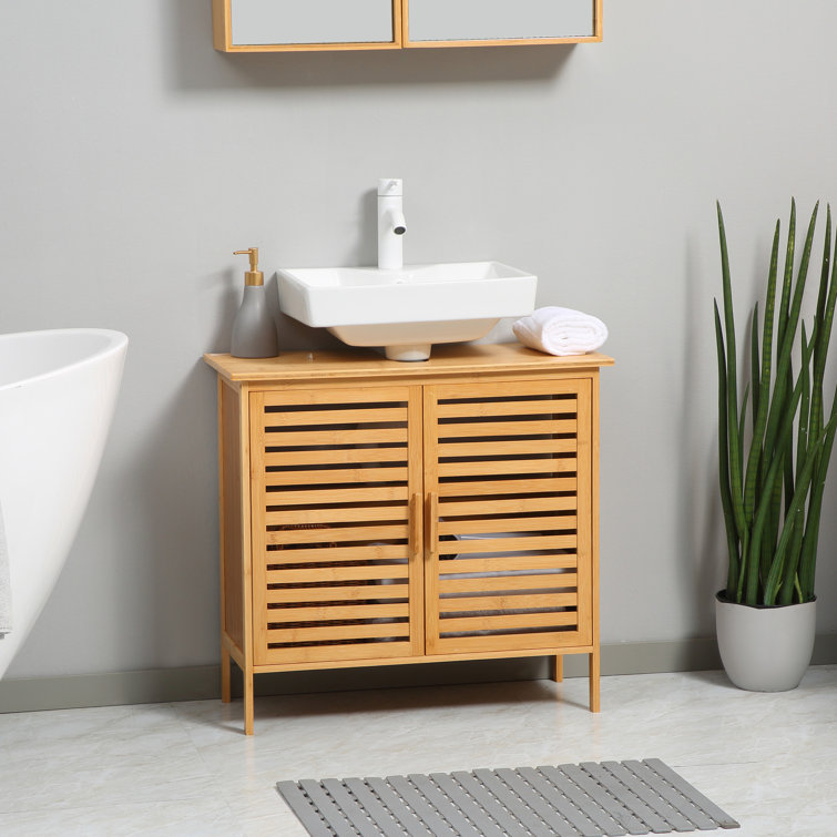 Solid wood deals under sink cabinet